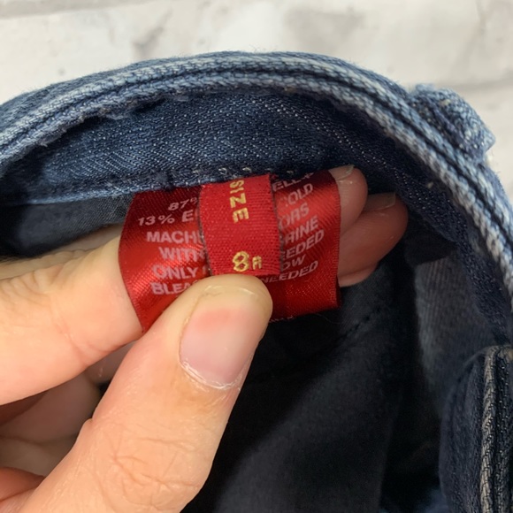 Express • “Stella” Dark Wash Bootleg Jeans Size 8R - Picture 8 of 8